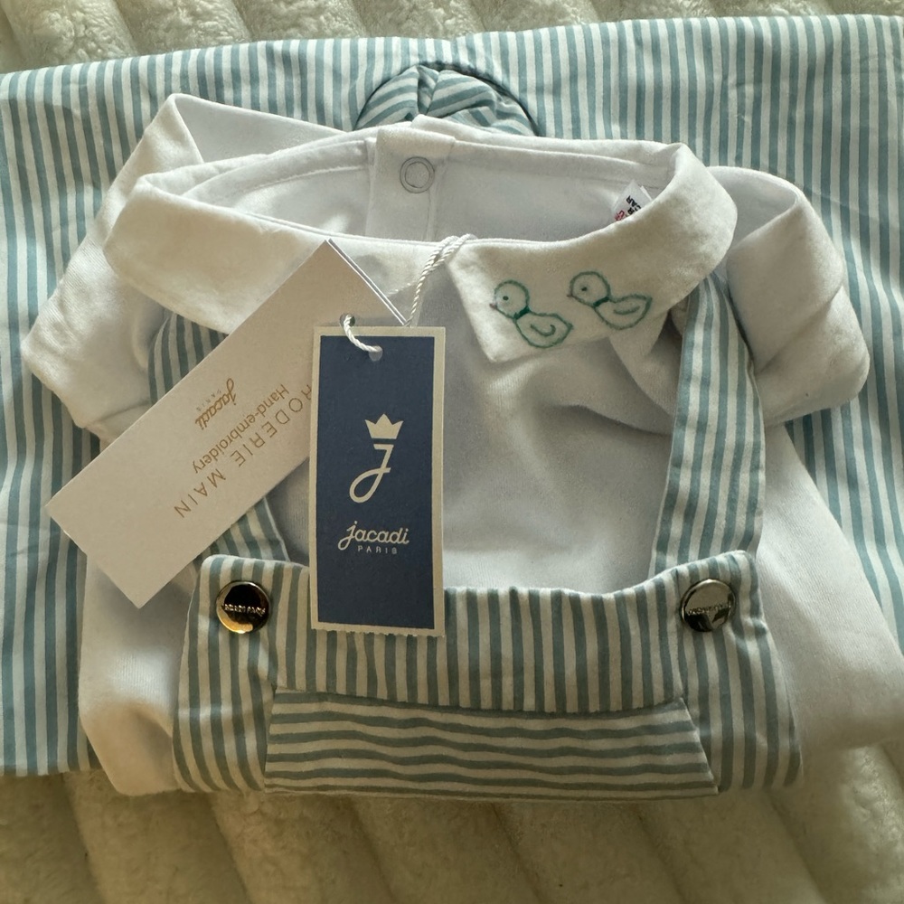 Jacadi body suit and salopette
